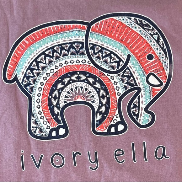 ivory ella Tops - Ivory Ella Lavender Long Sleeve Graphic Tee